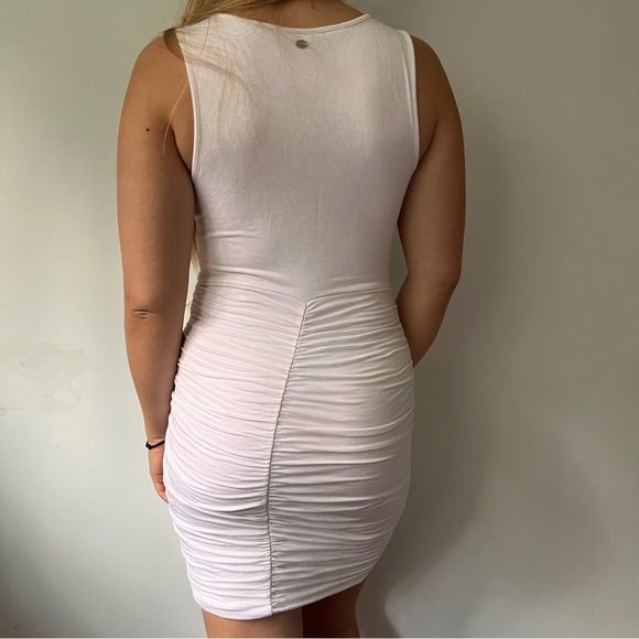 white y2k guess ruched mini dress - Picture 5 of 9